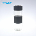 New Black Tea High Boron Silicone Cylinder Bulk 375ml Glass Bottle